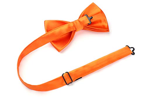 Image of HISDERN Bow Ties for Men Pretied Bowties Classic Formal Business Bow Tie Adjustable Tuxedo Bowtie for Wedding Party