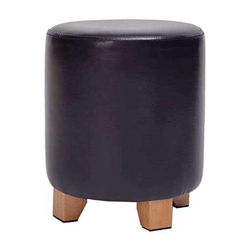 Taburete pequeño de madera maciza y banco de zapatos para sofá