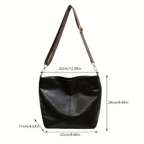Bolso Tote Geométrico Grande de Gran Capacidad miniatura 2