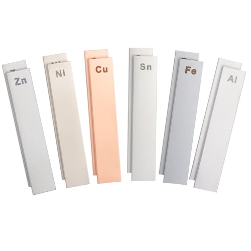 12 Pack Metal Electrodes Set Zinc Electroplating Kit for Science Experiment
