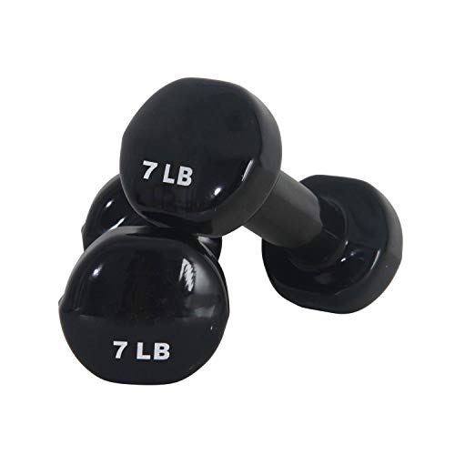 Fitness First Vinyl Dipped Dumbbell Pair, 7lbs