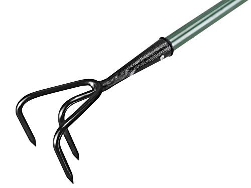 Coltivatore Faithfull Essentials a 3 punte, attrezzo da giardino in acciaio al carbonio per dissodare il terreno – Lunghezza 142 cm