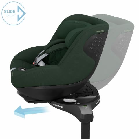 Maxi-Cosi Pearl 360 Pro i-Size Siège Auto 3 Mois - 4 Ans, Siège Auto Rotatif à 360° et coulissant avec Technologie SlideTech, 5 Positions d'inclinaison, Authentic Green