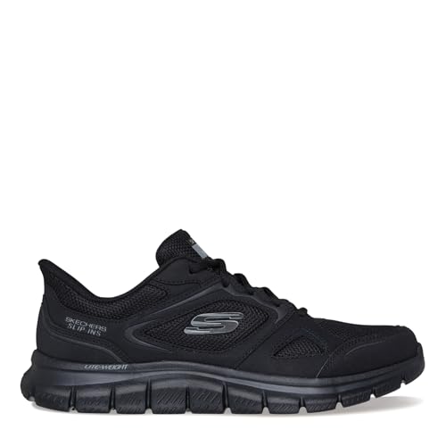 Skechers Skechers Men's Track Ezral Hands Free Slip-in Sneaker,Black/Black,11 Wide