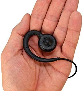 Nauzer Walkie Talkie Earpiece with PTT Mic Microphone 1 Pin Headset Radio Security Compatible with Motorola CLP-446 Two Way Radio