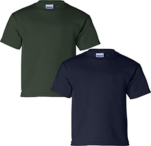 T-shirt garçon coton Gildan Ultra Cotton Youth LRG lot de 2 maillots manches courtes