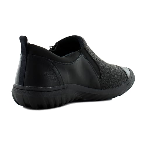 Image of JBU Women's Elodie Comfortable Casual Flexible Arch Support APMA Accepted Side-Zip Walking Flat