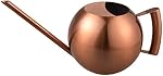 IMEEA Watering Can for Indoor Plants Stainless Steel Watering Can with Long Spout 45oz/1.3L (Copper Color)
