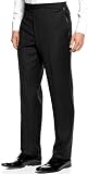 New Era Factory Outlet iInc Men's Black Tuxedo Pants with Satin Stripe (54L)