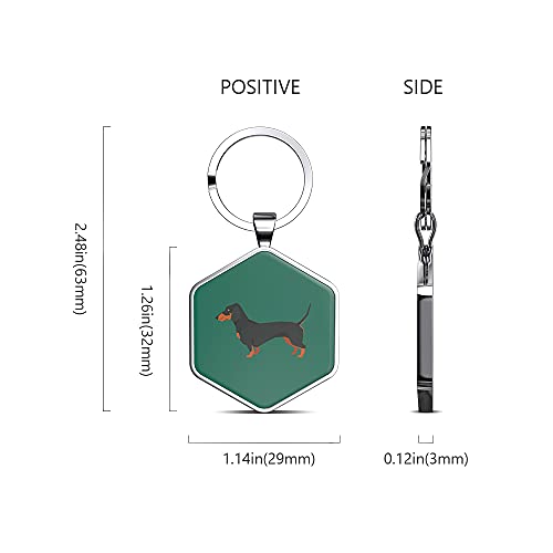 Kekid Dog Tags Personalized For Pets Custom Dog Tags Dog Name Tag Qr Code Pet Tags Engraved Pet Id Tags Personalized Anti-Lost Pet Page Modifiable Exclusive | Specially For Dachshund #TOP2