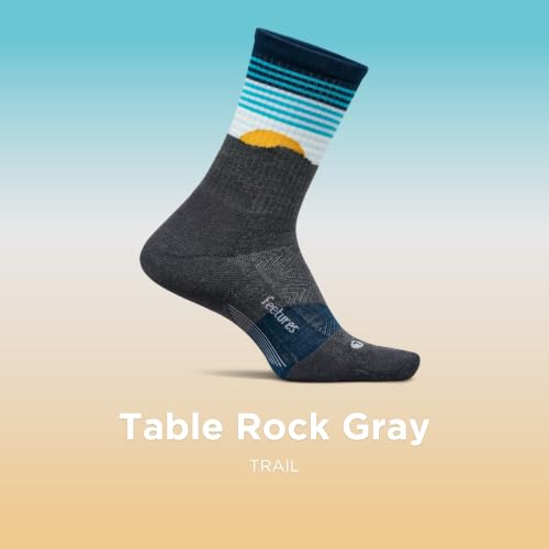 Image of Feetures Trail Max Cushion Mini Crew Sock - Hiking Socks for Men & Women