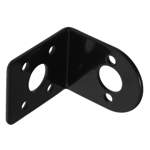 STOBAZA Motor Motor Mounting Bracket Motor Mounting Stand Motor Mount Holders Gear Motor Holder Motor L-Shape Bracket Mounting Holder for Gear Motor Black Steel