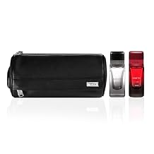 TUMI Dopp Kit Gift Set - Includes AWAKEN [0800 GMT], KINETIC [-- GMT] & Travel Toiletry Bag - .5 oz Eau de Parfum Pack of 2