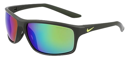 Nike Adrenaline-22-M DV2155 355 Sunglasses Matte Sequoia/Green Mirror 64mm