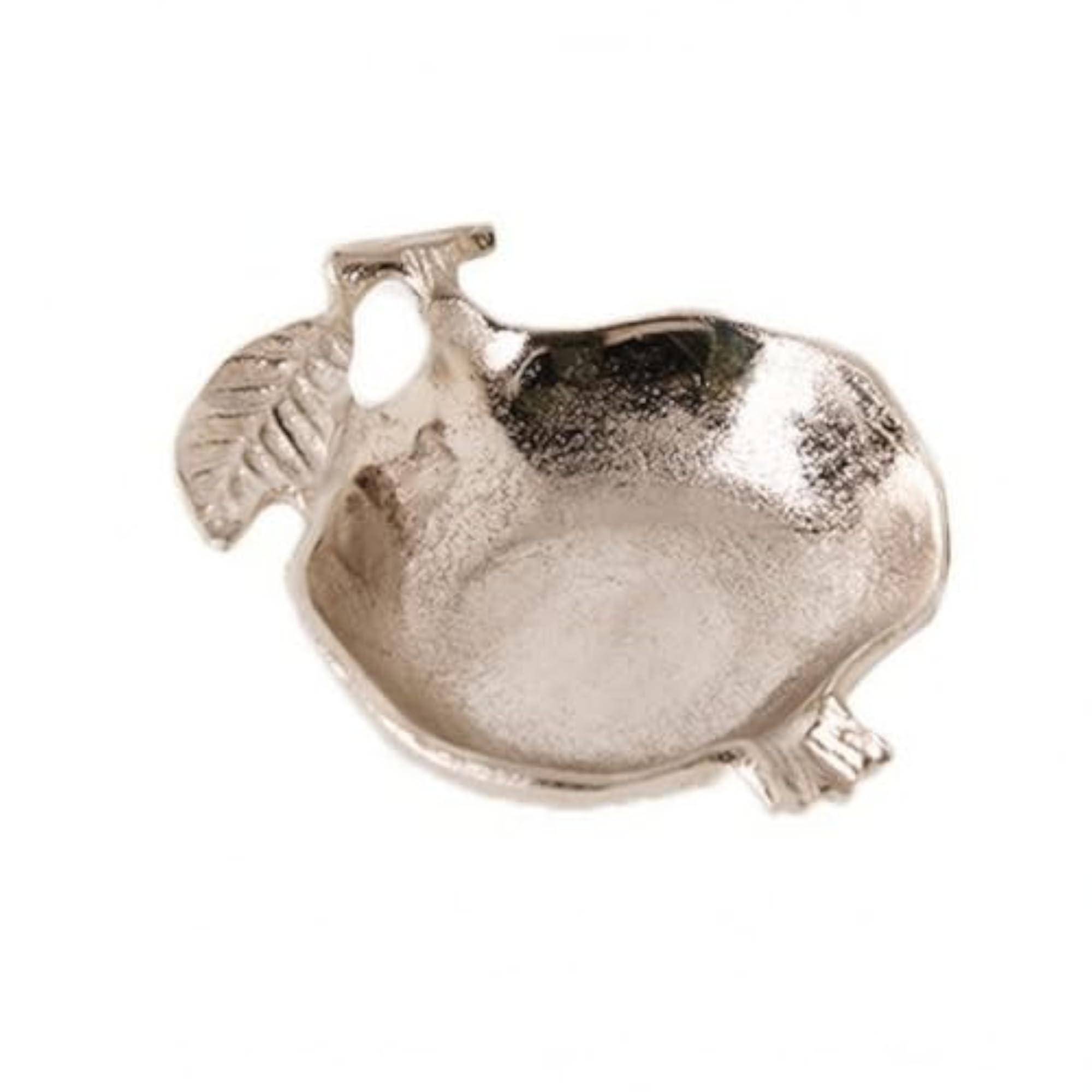 Versatile Aluminum Decorative Dish, Lightweight Silver Tray