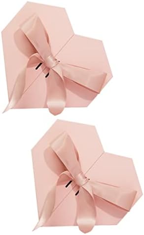 Alipis 2 pcs Paper Day Birthday Home Lovers Pink Jewelry Baby Gifts and Loving Stylish Treat Showers Lovely Party Wedding Shower Mothers for Ing Heart Gift Candy Creative Mom Christmas