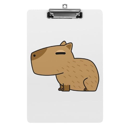 クリップボード A4 縦型 かわいい カピバラ アニメ ファイルボード 壁掛け 画板 書きやすい お会計ボード て持ち運びやす 文書整理 文房具 会議パッド 事務用品 メモ 学校 家庭用バインダー