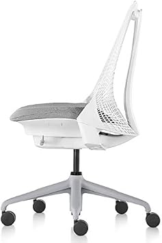 Herman Miller AS1YA22NAN265BB981H09 Sail Chair, Office Chair, Armless, White, No Forward Tilt BB Caster