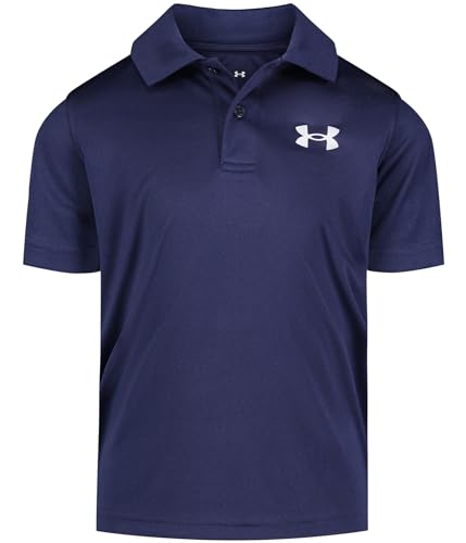 Image of Under Armour Boys' Matchplay Short Sleeve Golf Polo, Lightweight Performance Stretch, Logo Detailing