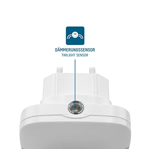 ANSMANN LED Nachtlicht mit Dämmerungssensor - LED Leuchte stromsparend - Orientierungslicht mit Lichtsensor - Nachtlicht Steckdose als… – Ansicht 2