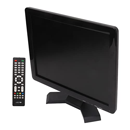 15 Zoll TFT LCD Monitor mit AV HDMI BNC VGA Eingang, Tragbares Mini HD Farbdisplay mit Eingebautem Lautsprecher und Fernbedienung (EU-Stecker)