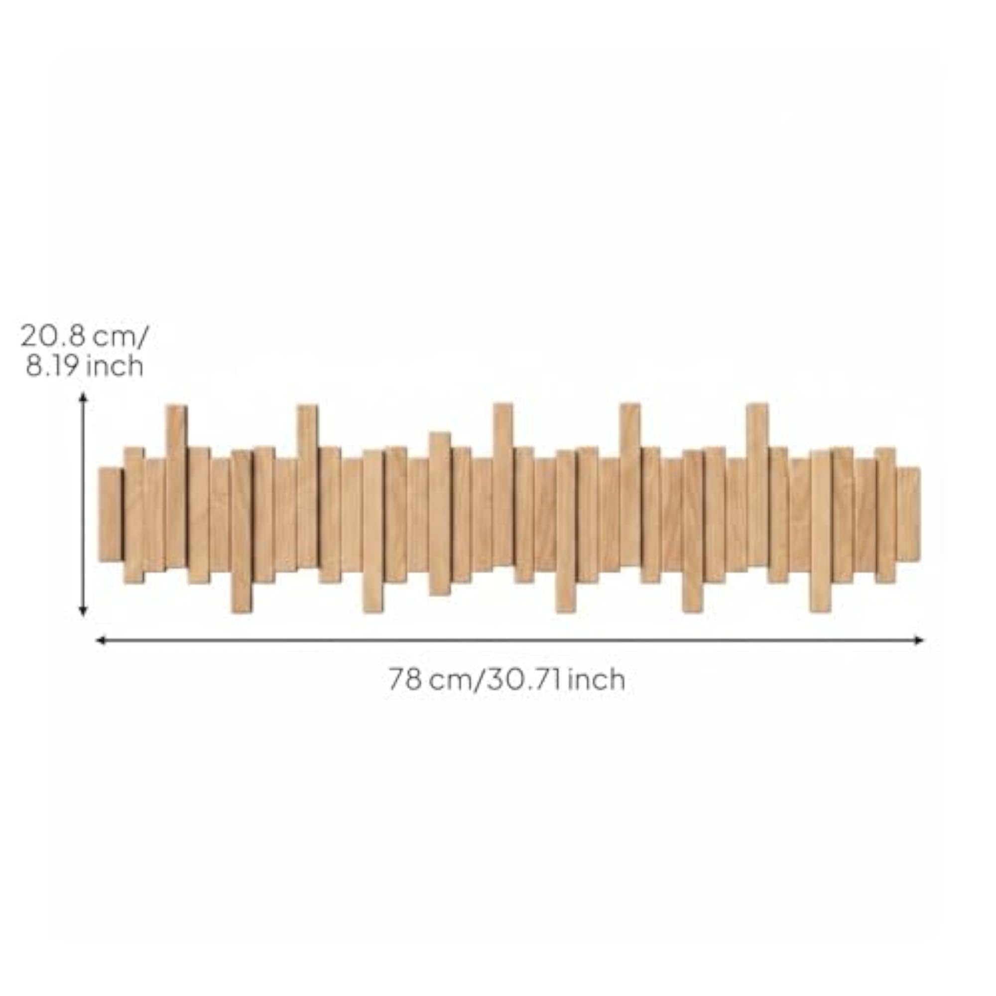 Creative Solid Wood Piano Key Coat Rack