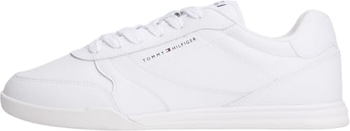 Tommy Hilfiger LoPro Cup Leather Fm0fm05677 - Tenis Bajos para Hombre, White, 43 EU