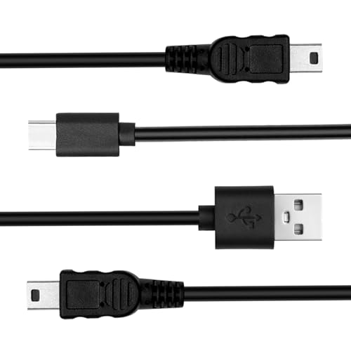 HMLXSH 2-Pack USB Charging & Data Cable Compatible with Texas Instruments TI-84 Plus CE, TI-84 Plus C Silver Edition, TI-Nspire CX/TI-Nspire CX CAS Graphing Calculators, 3.3ft