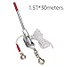 Irfora Heavy Duty Manual Ratchet Rope Cable Puller for Lifting Pulling Towing, 3307 Lbs Load Capacity Industrial Steel Wire Rope, Ideal for Construction & Automotive (1.5T*30meters)