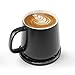 Produktbild APEKX Smart Becherwärmer mit automatischem Ein-/Ausschalten, 113°F/45°C intelligenter Temperaturregelung, Selbstheizung, kabelloser Ladefunktion & Becher - Perfekt fürs Home-Office (Schwarz)