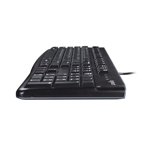 Logitech K120 Wired Keyboard for Windows, USB Plug-and-Play, Full-Size, Spill-Resistant, Curved Space Bar, Compatible with PC, Laptop, QWERTY UK English Layout - Black - Image 5