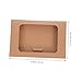 KOMBIUDA 50pcs Kraft Paper Greeting Card Boxes with Clear Window Sturdy Brown Kraft Envelopes for Postcards Invitations and Mail Versatile Storage for All Occasions