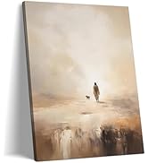yesuliuda-34 Jesus Canvas Wall Art, Christian Poster Print Wall Decor 12x16 Inch