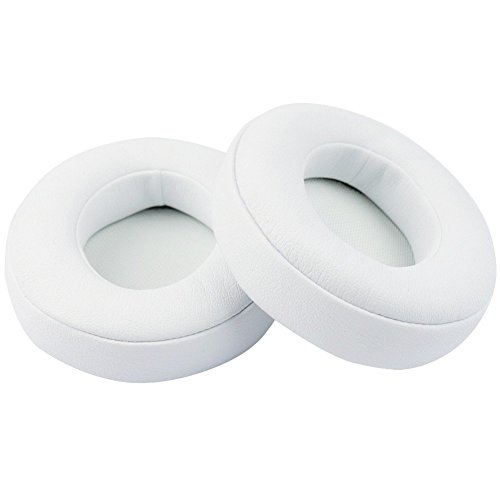 Wommty 1 Par de Almohadillas de Espuma / Almohadillas de Repuesto / Almohadillas Reparación / Cojín para Beats by Dr. Dre Studio Wireless Auriculares de Diadema Cerrados, Blanco