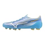 Mizuno Alpha α 3 Elite Soccer Spike, Unity Sky Blue x White, 27.5 cm 2E
