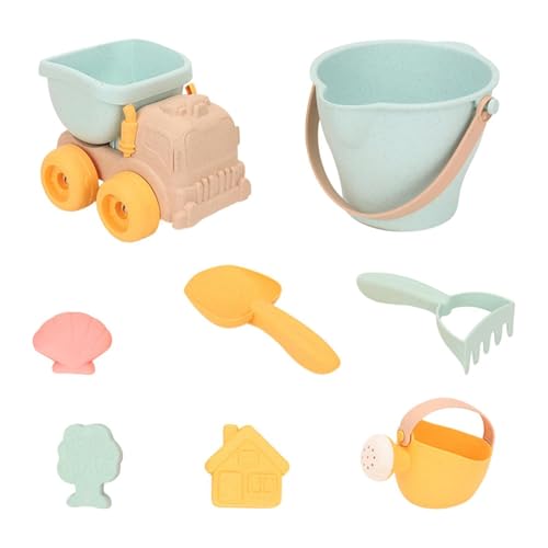 Sand Play Set - Kids Outdoor Activity Pack, Strong Shaping Tools, Easy Grip Scooping Accessories, Develops Imagination Motor Ski