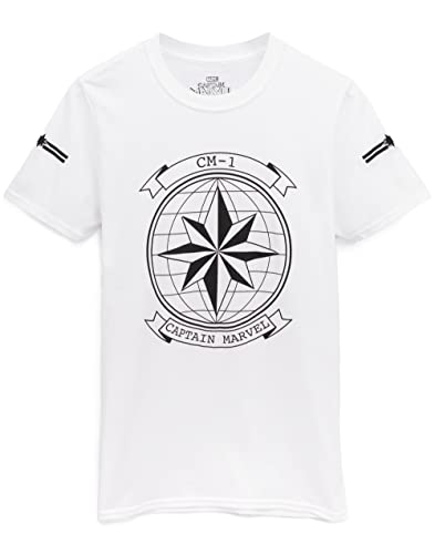 Marvel Captain Star Insignia and Globe Women's White T-Shirt