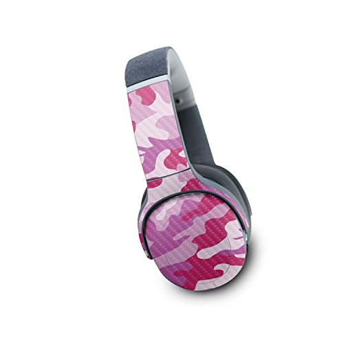 Image of MightySkins Carbon Fiber Skin Compatible with Skullcandy Crusher Evo Wireless - Pink Camo | Protective, Durable Textured Carbon Fiber Finish | Easy to Apply | Made in The USA