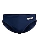 ARENA Men's Standard Team Swim Briefs Waterpolo Solid Swimsuit, Navy-White, 32