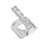 Garneck Shiny Rhinestone Teeth Grill for Hip Hop Style Sturdy Decorative Grills for Halloween Parties and Fashion Events Eye-catching Rapper Accessory Unisex Teeth