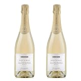 COCCHI BIANC ‘D BIANC Alta Langa DOCG Brut millesimato - Metodo Classico Chardonnay - 12,5% in Vol. - 2 Bottiglie da 0.75 Lt - Grandi Vini dell'Alta Langa - Prodotto in Italia -