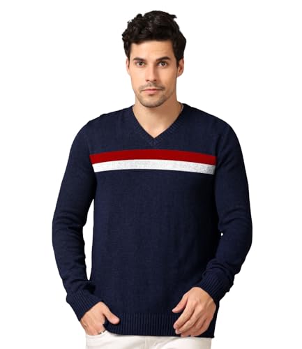 Image of AWG ALL WEATHER GEAR Men's V-Neck Full Sleeve Sweater | Sweater for Winter | Plain Casual Wear Sweater l Sweater for Men | Pullover for Men | Winter Wear Sweater for Men | Mens Sweater