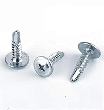 NADEEM'S World Stainless Steel SS410 Self Drilling Screw Sheet Metal Tek Screws Driller Roofing Screw (8 x 13 mm (1/2