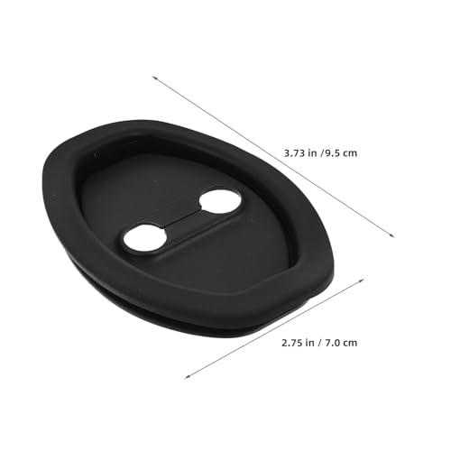 Protectores de cerradura de coche negros y almohadillas amortiguadoras 2