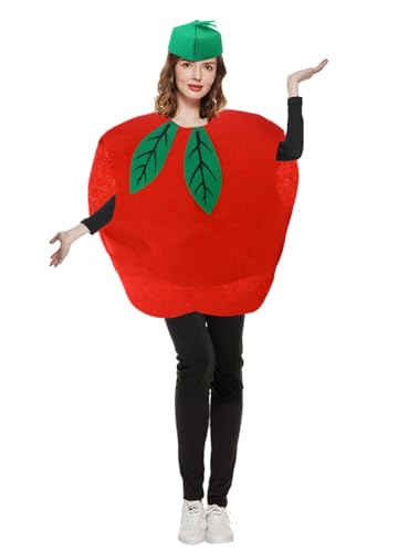 Segreto Unisex Halloween Pumpkin Strawberry Moon Costume Dress Set Fruits Costume Suit with Hat