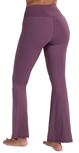 Image of Sunzel Flare Leggings, Crossover Yoga Pants with Tummy Control, High-Waisted and Wide Leg