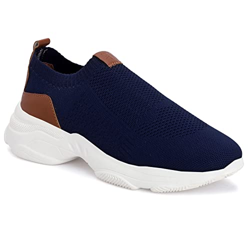 Image of HAUTTON Men's Stylish Light-Weight Breathable Sneakers | Casual Running Ultra Soft Socks Slip-On Padding Walking, Gym Shoes