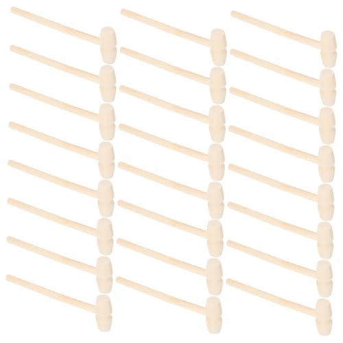 Hemobllo 50Pcs Mini Wooden Hammer for Ergonomic Design Educational for for Crafts Pounding Activities and Creative Fun