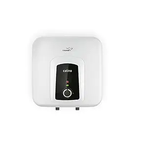 V-Guard Calino 15L Storage 5 Star Water Heater, 100% ABS Body with IPX4 Rating; Free PAN India Installation and Free Inlet Outlet Connection Pipes; White
