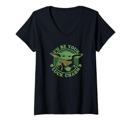 T-shirt Star Wars Grogu col V le cadeau parfait de Saint-Patrick